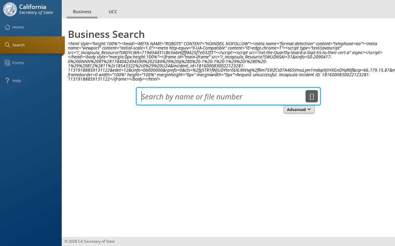 Lincoln people directories California SOS business search